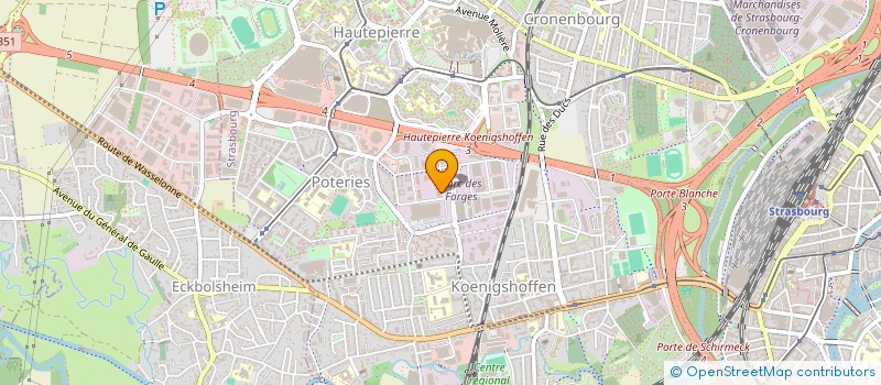 localisation de l'entreprise ALSACE TCE  STRASBOURG