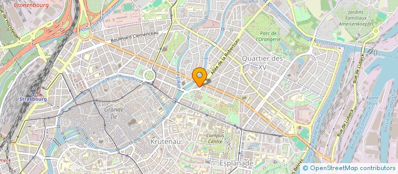 localisation de l'entreprise ALSACE TEST à STRASBOURG