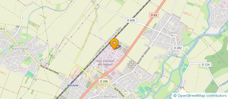 localisation de l'entreprise ALSACE TRAITEMENT DE L'HABITAT  BENFELD