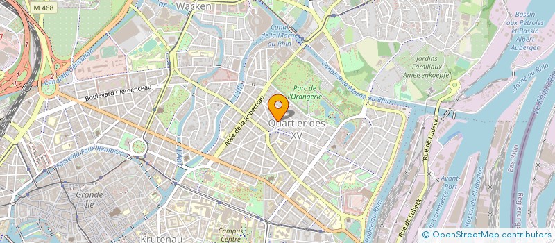 localisation de l'entreprise ALSACE TRAVAUX ET CONSTRUCTION à STRASBOURG
