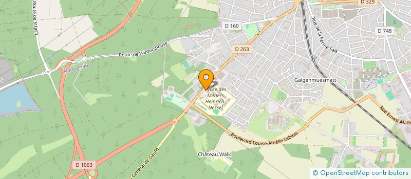 localisation de l'entreprise ALSACE UGV  HAGUENAU