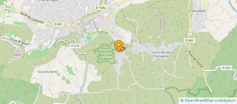 localisation de l'entreprise ALSACE VELO  LES VANS