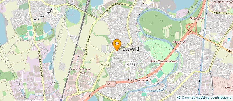 localisation de l'entreprise ALSACE VERNIS SERVICES à OSTWALD