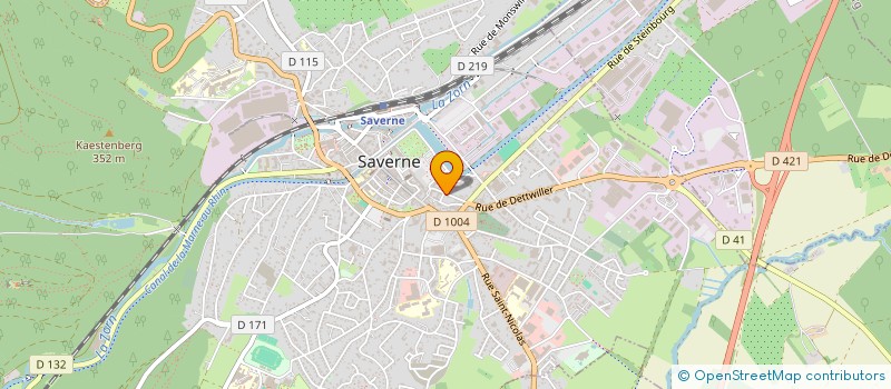 localisation de l'entreprise ALSACE VERTRIEBSGESELLSCHAFT à SAVERNE