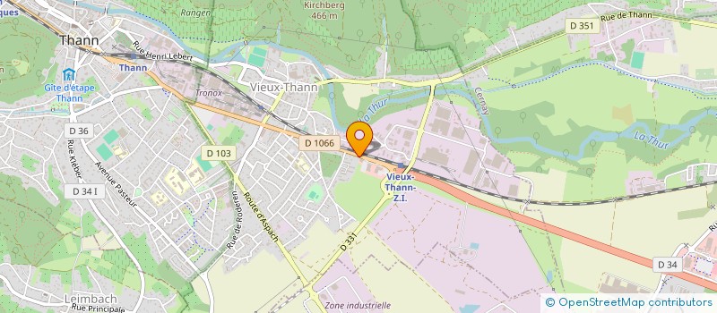 localisation de l'entreprise ALSACE VOSGES ORTHOPEDIE à VIEUX-THANN