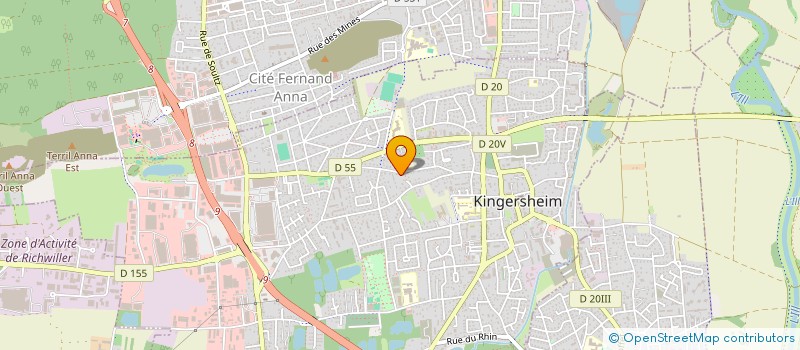 localisation de l'entreprise ALSACE VTC PRO  KINGERSHEIM