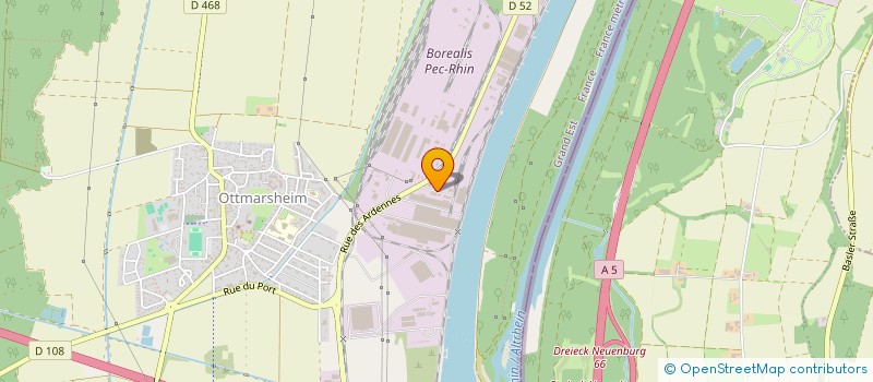 localisation de l'entreprise ALSACETERMINAL  OTTMARSHEIM