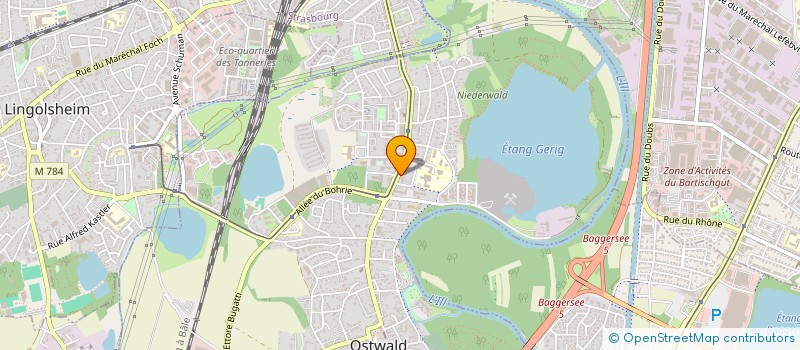 localisation de l'entreprise ALSACHAUFFE SANITAIRE  OSTWALD