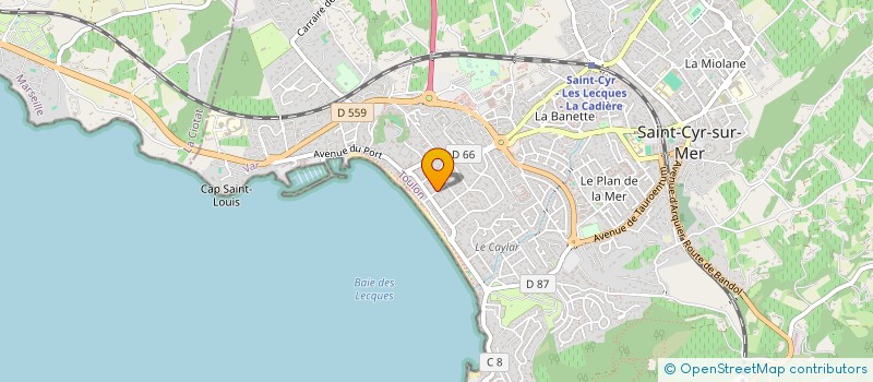 localisation de l'entreprise ALSACIEN à SAINT-CYR-SUR-MER