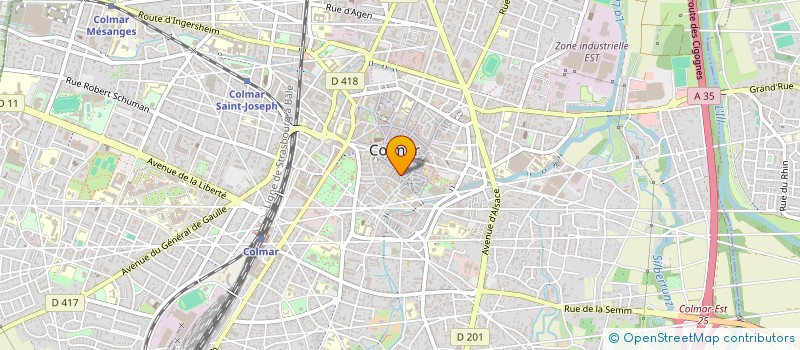 localisation de l'entreprise ALSACIENNE  COLMAR