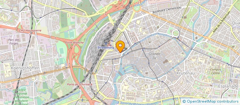 localisation de l'entreprise ALSACIENNE D HEBERGEMENT à STRASBOURG