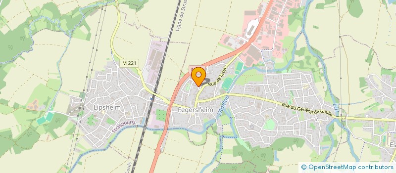 localisation de l'entreprise ALSACIENNE DE CARRELAGE  FEGERSHEIM