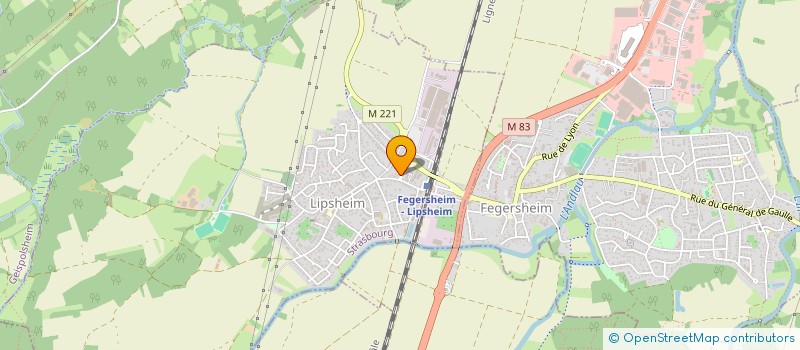 localisation de l'entreprise ALSACIENNE DE FORMATION EN SECURITE à LIPSHEIM