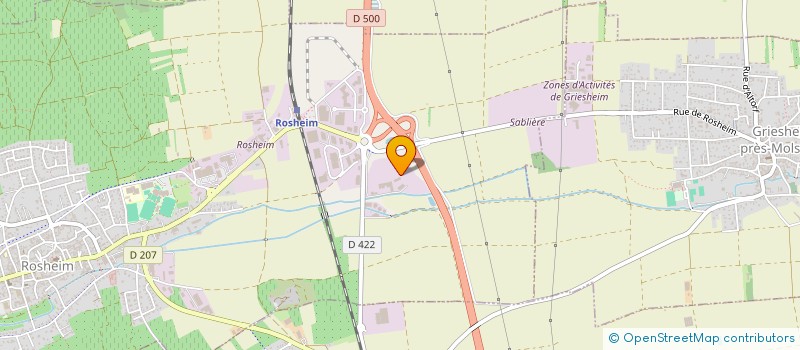 localisation de l'entreprise ALSACIENNE DE PROPRETE à ROSHEIM