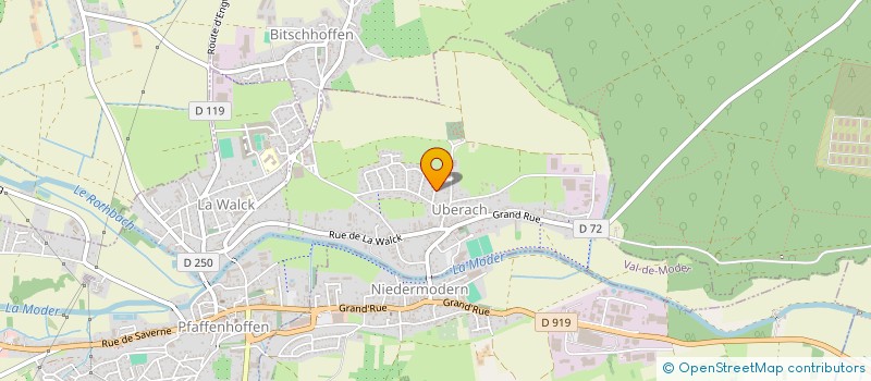 localisation de l'entreprise ALSACIENNE RECH PROD APP DOMESTIQUES à NIEDERMODERN