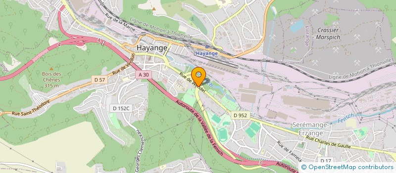 localisation de l'entreprise ALSACIENNE TECHNIQUE DE CONSTRUCTION  HAYANGE