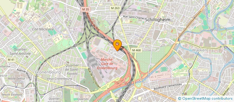 localisation de l'entreprise ALSACLAP à STRASBOURG