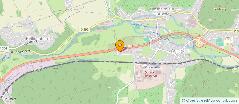 localisation de l'entreprise ALSACO PALOISE  GRESSWILLER