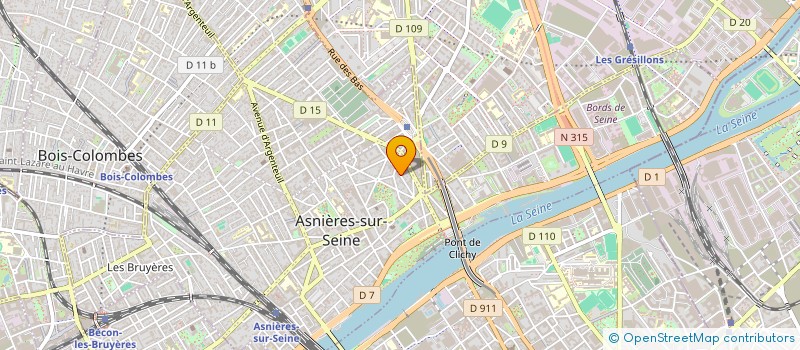 localisation de l'entreprise ALSAD à GENNEVILLIERS