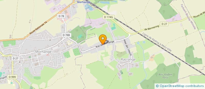 localisation de l'entreprise ALSALOR  RACRANGE