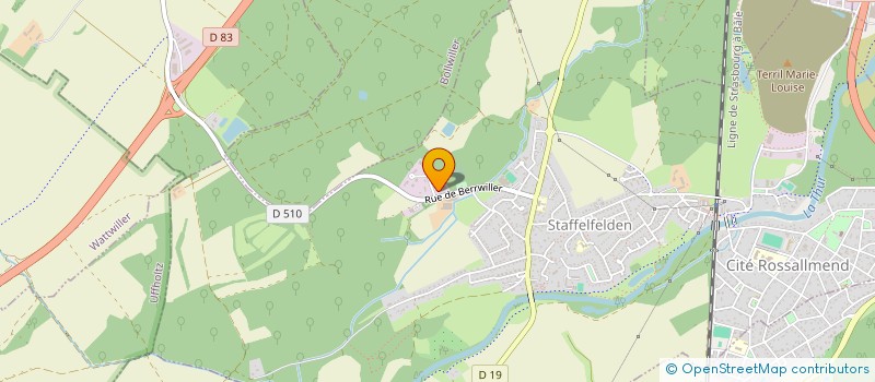 localisation de l'entreprise ALSALUB à STAFFELFELDEN
