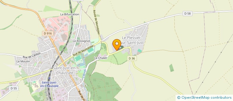 localisation de l'entreprise ALSAND TAXIS  LE PLESSIER-SUR-SAINT-JUST