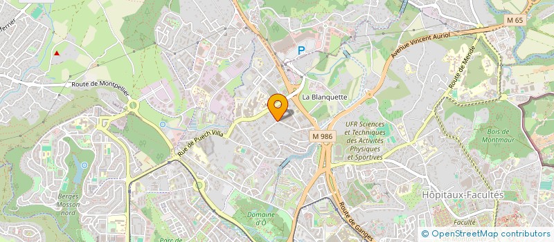 localisation de l'entreprise ALSANFRA à MONTPELLIER