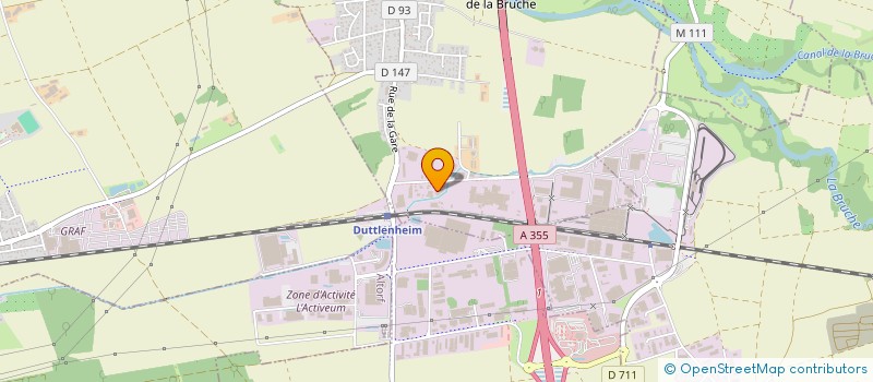 localisation de l'entreprise ALSAPAST à ERNOLSHEIM-BRUCHE