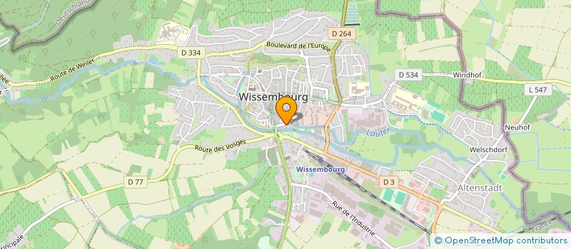 localisation de l'entreprise ALSAQUARELLE à WISSEMBOURG
