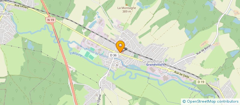 localisation de l'entreprise ALSAT AUTOMOBILES SARL à GRANDVILLARS