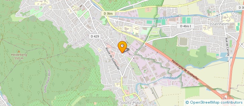 localisation de l'entreprise ALSAT EURL  SOULTZ-HAUT-RHIN