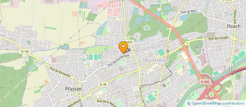 localisation de l'entreprise ALSATRUST TRADING  ILLZACH