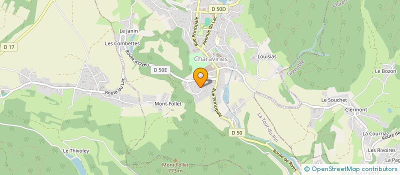 localisation de l'entreprise ALSC-INVEST à CHARAVINES