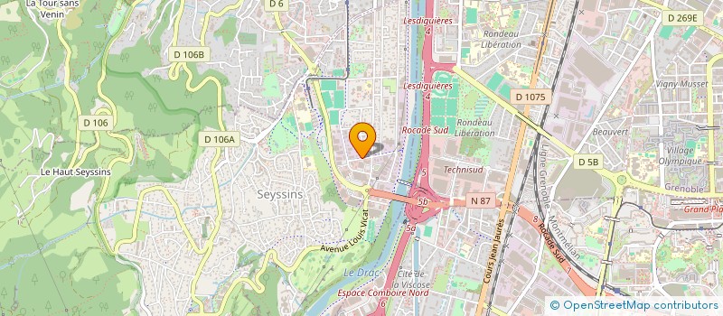 localisation de l'entreprise ALSEGRA à SEYSSINS