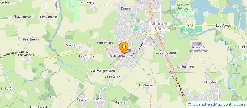 localisation de l'entreprise ALSEM  MONTREVEL-EN-BRESSE