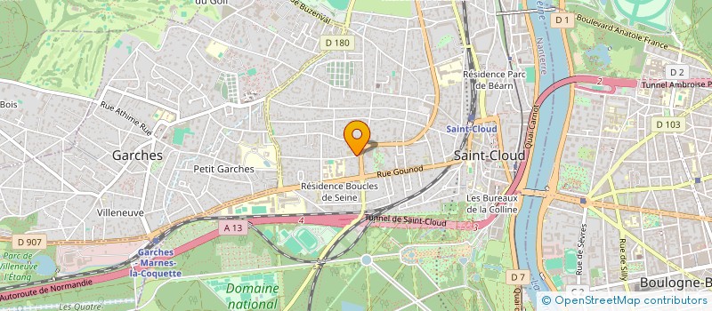 localisation de l'entreprise ALSER à SAINT-CLOUD