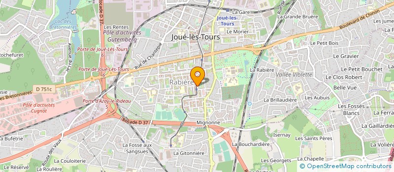 localisation de l'entreprise ALSICLANI CHAMBRAY  JOUE-LES-TOURS