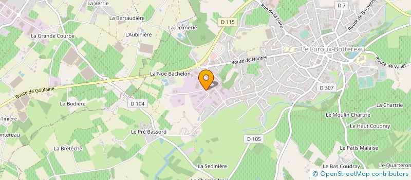 localisation de l'entreprise ALSIM SIMULATEURS à LE LOROUX-BOTTEREAU