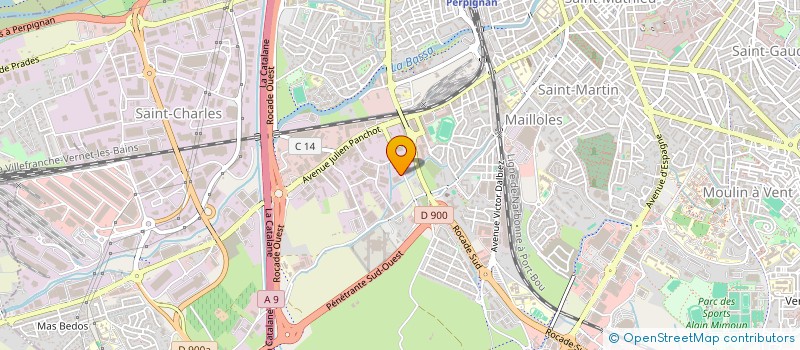 localisation de l'entreprise ALSIMA VERNET  PERPIGNAN