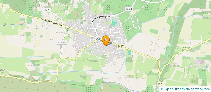 localisation de l'entreprise ALSIT 13  MOURIES