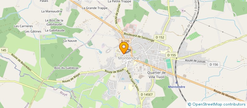 localisation de l'entreprise ALSOMA à MONTENDRE