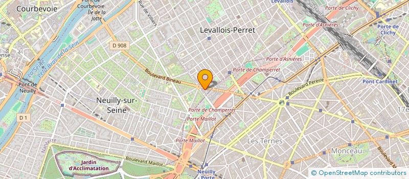 localisation de l'entreprise ALSON STARS SA à LEVALLOIS-PERRET