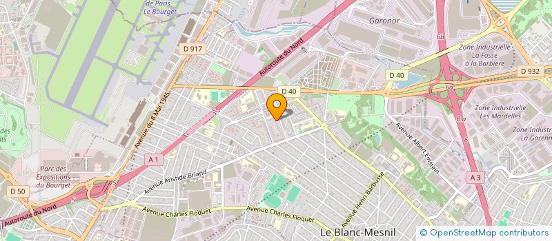 localisation de l'entreprise ALSOUM SERVICES à LE BLANC-MESNIL