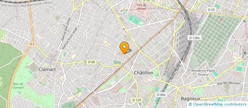 localisation de l'entreprise ALSPACE à CHATILLON