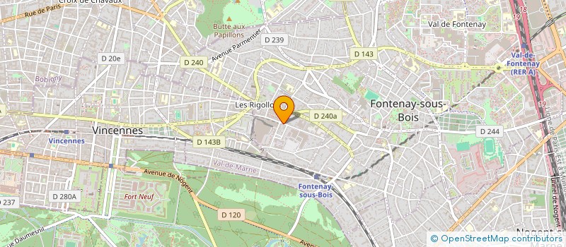 localisation de l'entreprise ALSTEF à FONTENAY-SOUS-BOIS