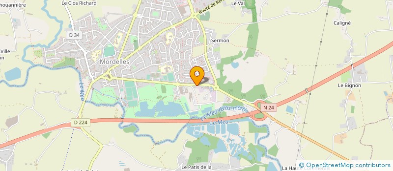 localisation de l'entreprise ALSTEF MOBILE ROBOTICS à MORDELLES