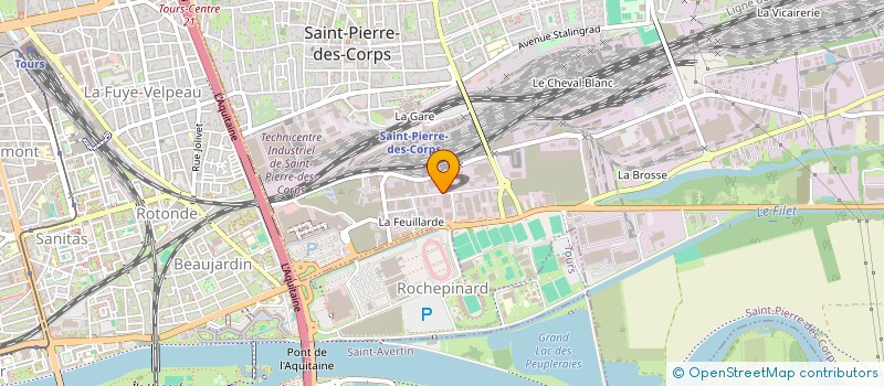 localisation de l'entreprise ALSTEPH à SAINT-PIERRE-DES-CORPS