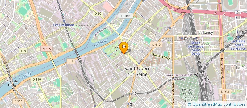 localisation de l'entreprise ALSTOM KLEBER SIXTEEN à SAINT-OUEN-SUR-SEINE