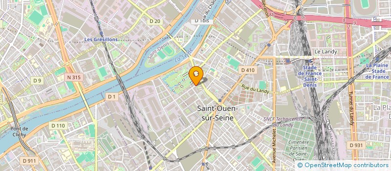 localisation de l'entreprise ALSTOM REASSURANCE à SAINT-OUEN-SUR-SEINE