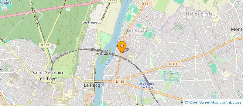 localisation de l'entreprise ALSTOM T D CETT SA  LE PECQ